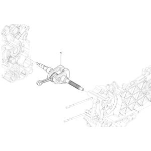 Piaggio Liberty 125 4-Takt 3V IE ABS-Kurbelwelle (IGET Euro 5)