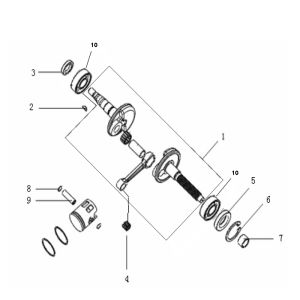 Kurbelwelle Generic Cracker blau 2010 2-Takt 25