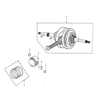 Kurbelwelle Peugeot Speedfight 3 4-Takt