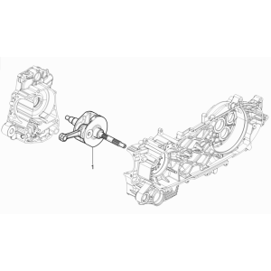Piaggio MP3 350 Maxi Sport E4 ABS 2018-2020 Kurbelwelle (EMEA)