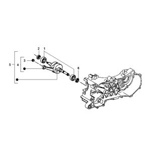 Kurbelwelle Piaggio Typhoon 98-2005 2-Takt