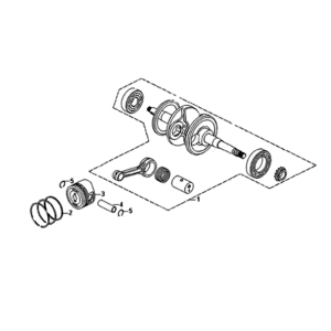 Sym Symphony ST 200I Kurbelwelle
