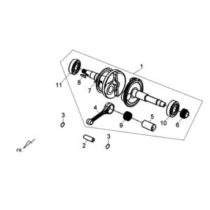 Sym XPRO 50 E4 Kurbelwelle