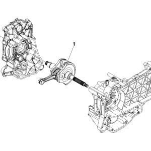 Kurbelwelle Vespa GTS 250 ie 2005-2016 (ohne ABS)
