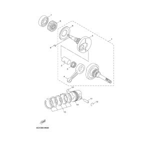Kurbelwelle Yamaha Neos 4-Takt (nach 2008)