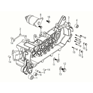 Lines Kurbelgehäuse Sym Symphony ST 50 E5