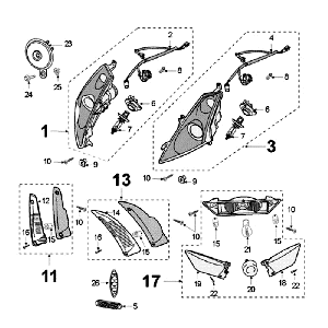 Licht Peugeot Jet Force LC Einspritzung Blau