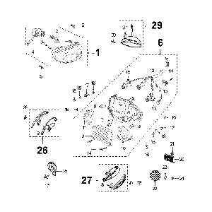 Licht Peugeot V-clic Schwarz