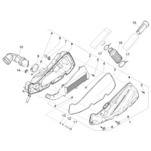 Piaggio Liberty 125 4-Takt 3V IE ABS-Luftfilter (IGET Euro 5)