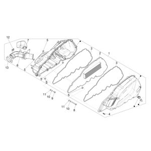 Piaggio Medley 125 ABS E5 2021-2022 (EMEA) Luftfilter