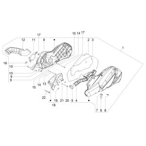 Luftfilter Piaggio Beverly 300 IE ABS E4 2016 - 2020 (EMEA)