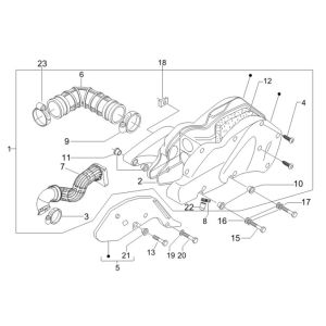 Luftfilter Gilera Runner 200cc VXR 4-Takt 2006