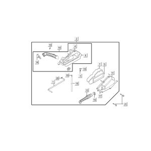 Luftfilter Kymco Agility 10' 4-Takt weiß silber