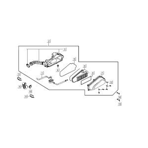 Luftfilter Kymco Carry 4-Takt weiß