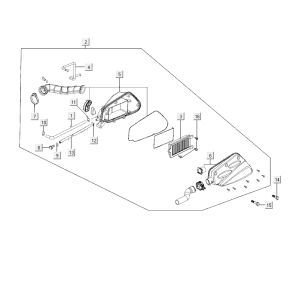 Luftfilter Kymco City 16' 4-Takt schwarz