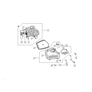 Luftfilter Kymco DJ 2-Takt Silver