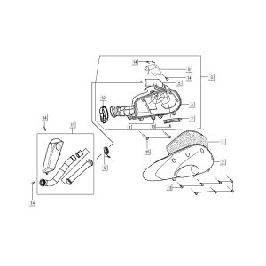 Luftfilter Kymco Grand Dink 2-Takt Anthrazit