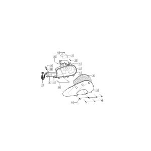 Luftfilter Kymco Super9 AC 2-Takt nm gelb - schwarz