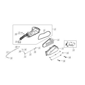 Luftfilter Kymco Vitality 4t AC Anthrazit