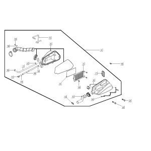 Luftfilter Kymco People S 50i E4 Mattgrau