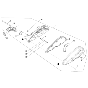 Luftfilter Piaggio Beverly 350 E3 Sport Touring 2013-2014