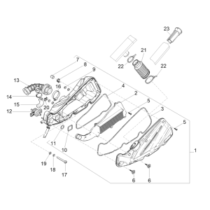 Piaggio Liberty 50 4-Takt-Luftfilter (IGET Euro 5)