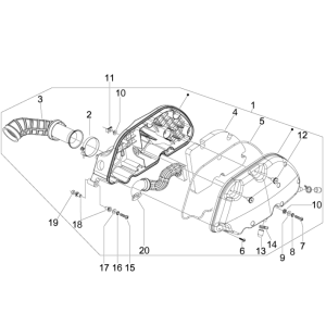 Luftfilter Piaggio MP3 300LT Sport 2009-2014