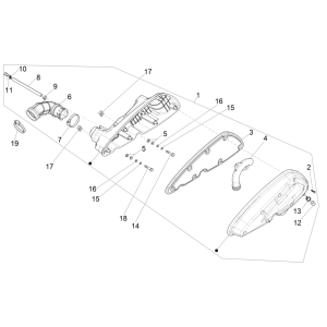 Luftfilter Piaggio MP3 350 Maxi Sport E4 ABS 2018-2020 (EMEA)