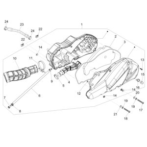 Luftfilter MP3 500 LT Sport 2014-2016