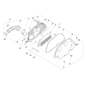Luftfilter Vespa GTS 125 4T E5 ABS 2021 (EMEA)