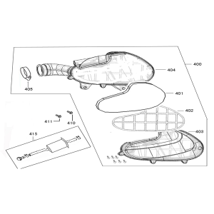 Luftfilter Znen Revival rot weiß