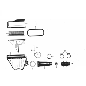Luchtfilter Zundapp 529 alle types