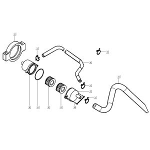 Luftmembran Kymco G-Dink 2-Takt Dunkelgrau