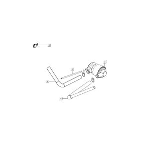Luftmembran Kymco Super8 4-Takt ab 2009 Blau