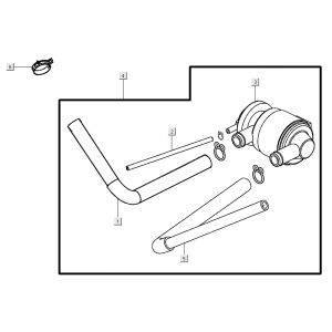 Luftmembran Kymco Super 8 Street 4-Takt rot