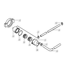 Luftmembran Kymco ZX 2t ac blau-silber