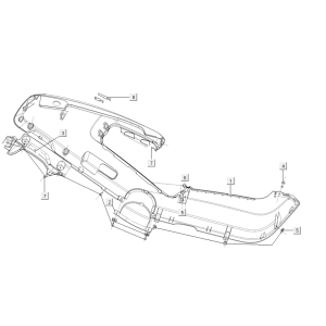 Motorabdeckung links Niu M+ Sport rot