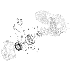 Piaggio Beverly 125 RST 4T 4V IE E3 2010-2015 (EMEA) magnetisches Schwungrad