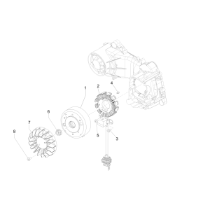 Magnetschwungrad Piaggio Liberty 50 4-Takt (IGET Euro 4)