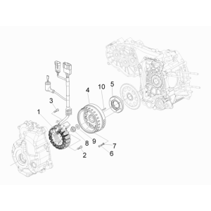 Magnetisches Schwungrad Piaggio MP3 300LT Sport 2009-2014