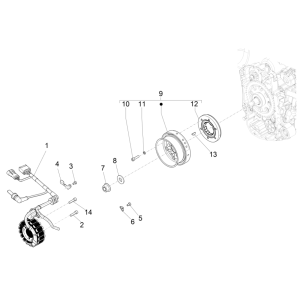 Magnetisches Schwungrad Piaggio MP3 350 Maxi Sport E4 ABS 2018-2020 (EMEA)