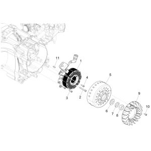 Magnetschwungrad Vespa GTS 125 4T E5 ABS 2021 (EMEA)