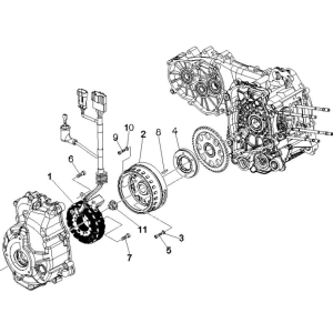 Magnetschwungrad Vespa GTS 250 ie 2005-2016 (ohne ABS)