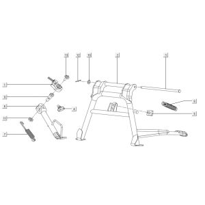 Main stand assy/side Kymco Filly 50 E5+
