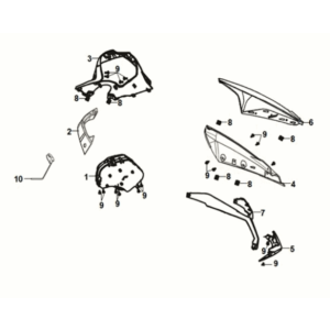 Meter - wind screen Sym Jet 14 125I AC E5 2021-2024