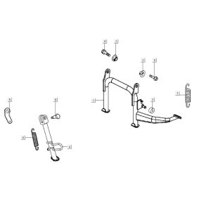 Haupständer - Seitenständer Kymco Agility City 16 200i