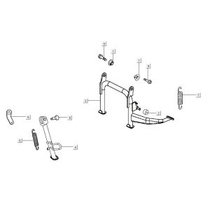 Hauptstand AGILITY 16+ 4T 200i Mattes Metallic-Silber