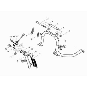 Piaggio Beverly 300 IE ABS E4 Mittelseitenständer 2016 - 2020 (EMEA)