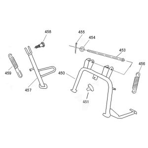 Haupständer China R8 weiß