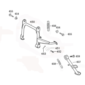 Hauptstand Fosti Touring 125cc silber